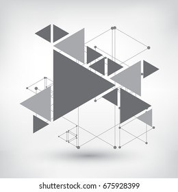 Modern triangle background.Vector geometric background.