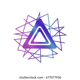 Modern triangle logo.