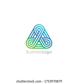 Inspiración en el diseño del logotipo del triángulo moderno para su empresa