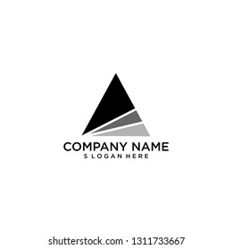 modern triangle logo vector
