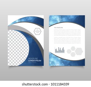 Modern triangle presentation template. Business design background, brochure or flyer concept or geometric web banner