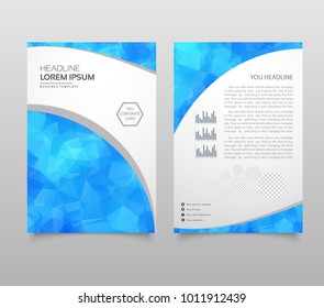 Moderne Dreieck-Präsentationsvorlage. Business Design Hintergrund, Broschüre oder Flyer Konzept oder geometrische Web-Banner