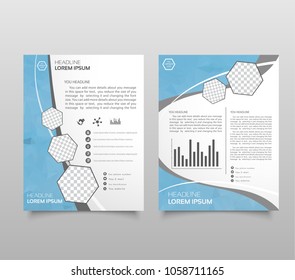 Modern triangle presentation template. Business design background, brochure or flyer concept or geometric web banner. vector illustration.
