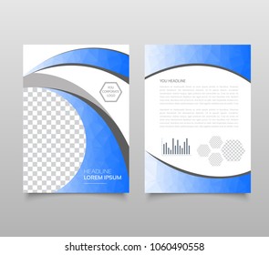 Modern triangle presentation template. Business design background, brochure or flyer concept or geometric web banner