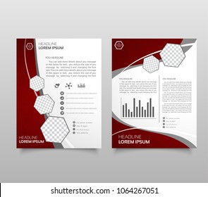 Modern triangle presentation template. Business design background, brochure or flyer concept or geometric web banner. vector illustration.