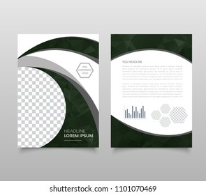Modern triangle presentation template. Business design background, brochure or flyer concept or geometric web banner