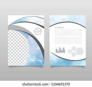 Modern triangle presentation template. Business design background, brochure or flyer concept or geometric web banner