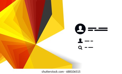 Modern triangle presentation template. Business design background, brochure or flyer concept or geometric web banner