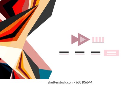 Modern triangle presentation template. Business design background, brochure or flyer concept or geometric web banner