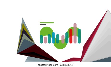 Moderne Dreieck-Präsentationsvorlage. Hintergrund für Geschäftsdesign, Broschüre oder Flyer-Konzept oder geometrischer Webbanner