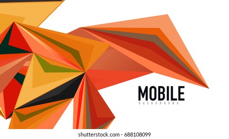 Moderne Dreieck-Präsentationsvorlage. Hintergrund für Geschäftsdesign, Broschüre oder Flyer-Konzept oder geometrischer Webbanner