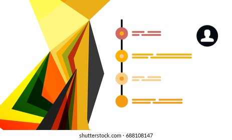 Modern triangle presentation template. Business design background, brochure or flyer concept or geometric web banner
