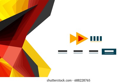 Modern triangle presentation template. Business design background, brochure or flyer concept or geometric web banner