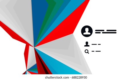 Modern triangle presentation template. Business design background, brochure or flyer concept or geometric web banner