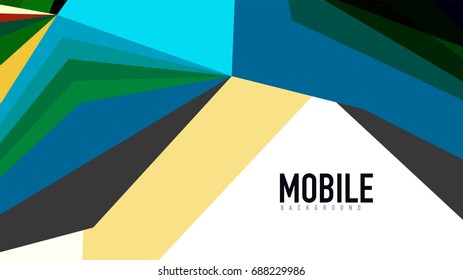 Modern triangle presentation template. Business design background, brochure or flyer concept or geometric web banner