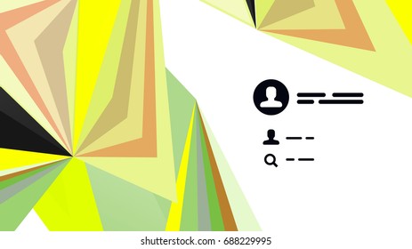 Modern triangle presentation template. Business design background, brochure or flyer concept or geometric web banner