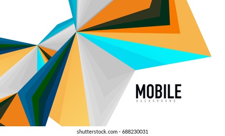 Moderne Dreieck-Präsentationsvorlage. Hintergrund für Geschäftsdesign, Broschüre oder Flyer-Konzept oder geometrischer Webbanner