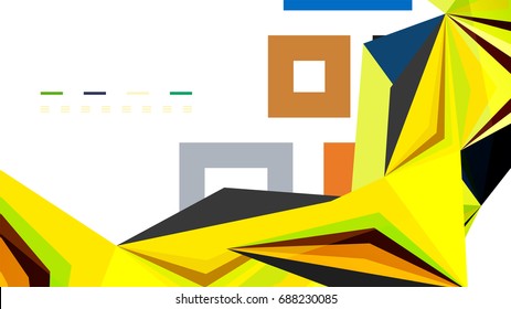 Modern triangle presentation template. Business design background, brochure or flyer concept or geometric web banner