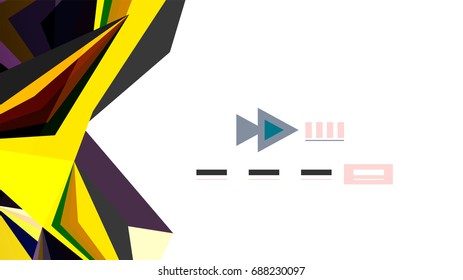 Modern triangle presentation template. Business design background, brochure or flyer concept or geometric web banner