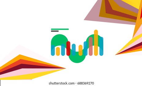 Modern triangle presentation template. Business design background, brochure or flyer concept or geometric web banner