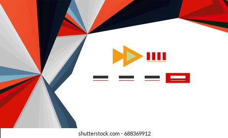 Modern triangle presentation template. Business design background, brochure or flyer concept or geometric web banner
