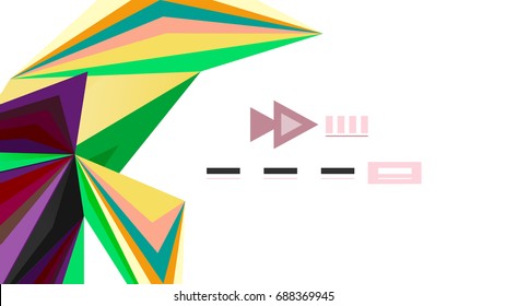 Plantilla de presentación triangular moderna. Fondo de diseño de negocio, concepto de folleto o volante o banner web geométrico