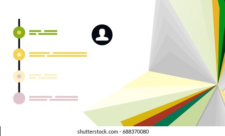 Plantilla de presentación triangular moderna. Fondo de diseño de negocio, concepto de folleto o volante o banner web geométrico