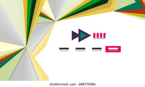 Plantilla de presentación triangular moderna. Fondo de diseño de negocio, concepto de folleto o volante o banner web geométrico