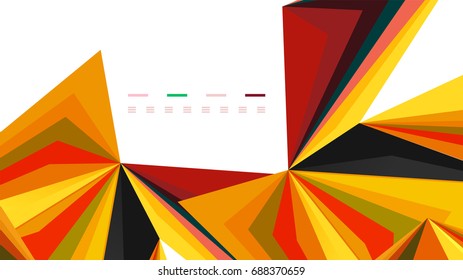 Modern triangle presentation template. Business design background, brochure or flyer concept or geometric web banner