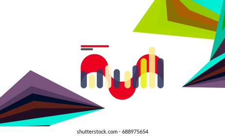 Plantilla de presentación triangular moderna. Fondo de diseño de negocio, concepto de folleto o volante o banner web geométrico