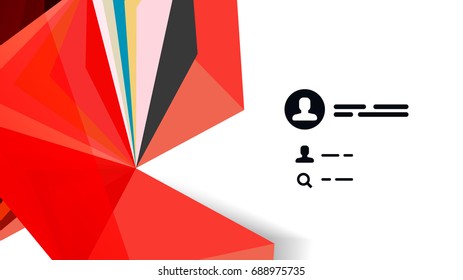 Modern triangle presentation template. Business design background, brochure or flyer concept or geometric web banner