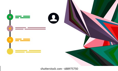 Plantilla de presentación triangular moderna. Fondo de diseño de negocio, concepto de folleto o volante o banner web geométrico