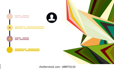 Plantilla de presentación triangular moderna. Fondo de diseño de negocio, concepto de folleto o volante o banner web geométrico