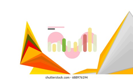 Plantilla de presentación triangular moderna. Fondo de diseño de negocio, concepto de folleto o volante o banner web geométrico
