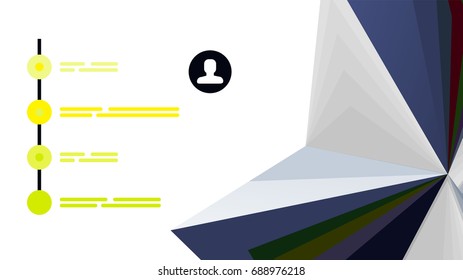 Modern triangle presentation template. Business design background, brochure or flyer concept or geometric web banner