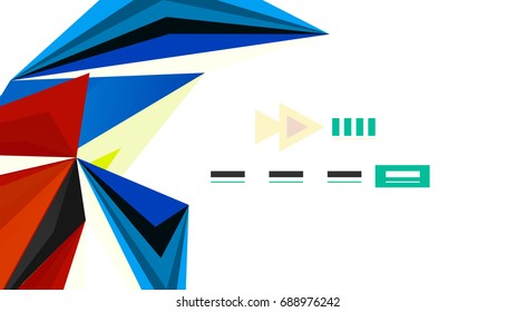 Modern triangle presentation template. Business design background, brochure or flyer concept or geometric web banner