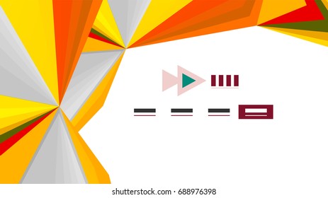 Modern triangle presentation template. Business design background, brochure or flyer concept or geometric web banner