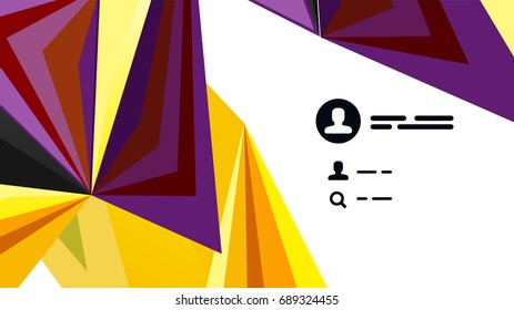 Modern triangle presentation template. Business design background, brochure or flyer concept or geometric web banner