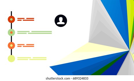 Plantilla de presentación triangular moderna. Fondo de diseño de negocio, concepto de folleto o volante o banner web geométrico