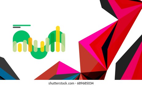 Plantilla de presentación triangular moderna. Fondo de diseño de negocio, concepto de folleto o volante o banner web geométrico