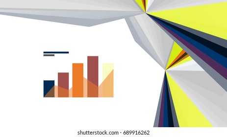Modern triangle presentation template. Business design background, brochure or flyer concept or geometric web banner