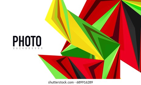 Moderne Dreieck-Präsentationsvorlage. Hintergrund für Geschäftsdesign, Broschüre oder Flyer-Konzept oder geometrischer Webbanner