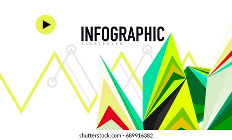 Plantilla de presentación triangular moderna. Fondo de diseño de negocio, concepto de folleto o volante o banner web geométrico