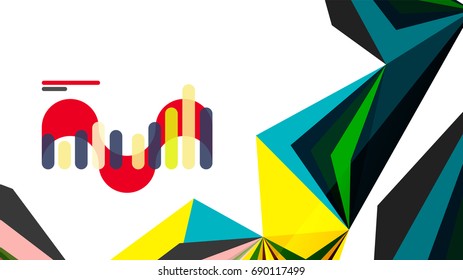 Modern triangle presentation template. Business design background, brochure or flyer concept or geometric web banner