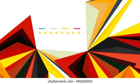 Modern triangle presentation template. Business design background, brochure or flyer concept or geometric web banner