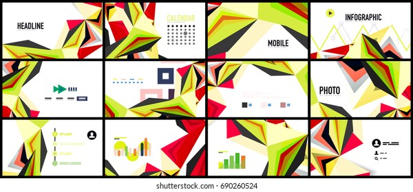 Modern triangle presentation template. Business design background, brochure or flyer concept or geometric web banner