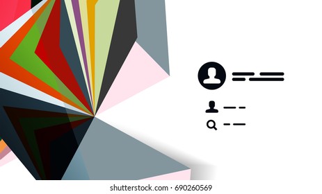 Modern triangle presentation template. Business design background, brochure or flyer concept or geometric web banner