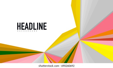 Modern triangle presentation template. Business design background, brochure or flyer concept or geometric web banner