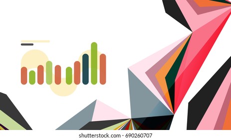 Modern triangle presentation template. Business design background, brochure or flyer concept or geometric web banner