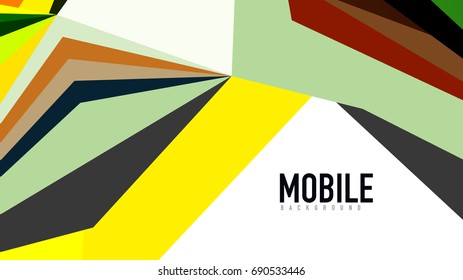 Plantilla de presentación triangular moderna. Fondo de diseño de negocio, concepto de folleto o volante o banner web geométrico